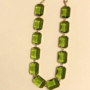 Green statement necklace Art Deco/Collette